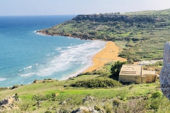 Aussicht von Calypso Cave auf Rambla Bay