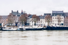 Blick auf Maastricht Binnenstad von Wyck aus