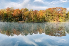 Perfekt eingefangene Herbsttimmung am Venekotensee