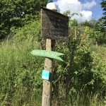 Wanderweg Schild Thannenkirch Elsass