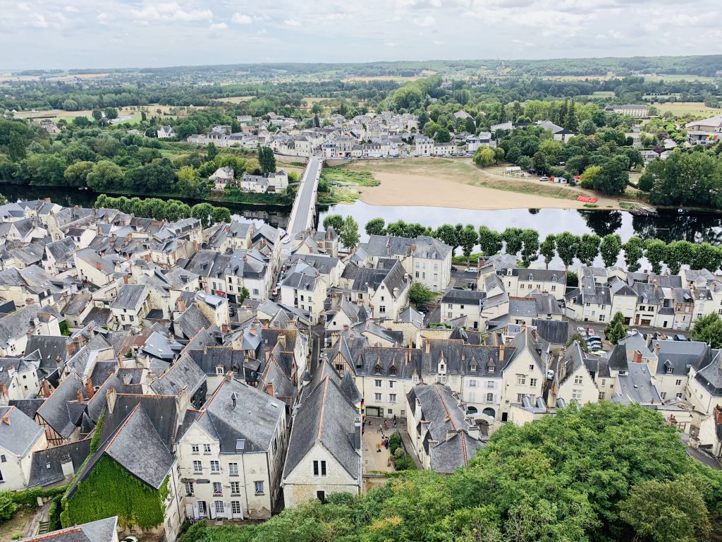 Europa Roadtrip 2019 - Blick von der Burg auf Chinon