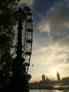 London in einem Bild: London Eye & Westminster Palace